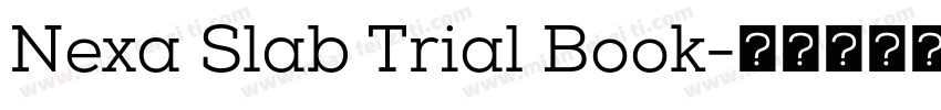 Nexa Slab Trial Book字体转换